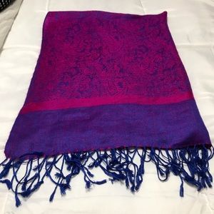 Pashmina scarf silk and cashmere